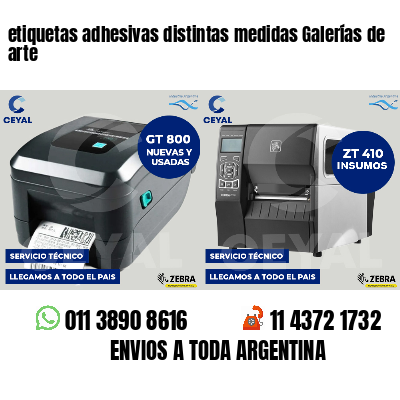 etiquetas adhesivas distintas medidas Galerías de arte