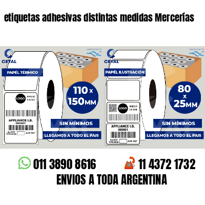etiquetas adhesivas distintas medidas Mercerías
