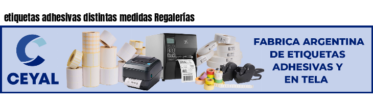 etiquetas adhesivas distintas medidas Regalerías