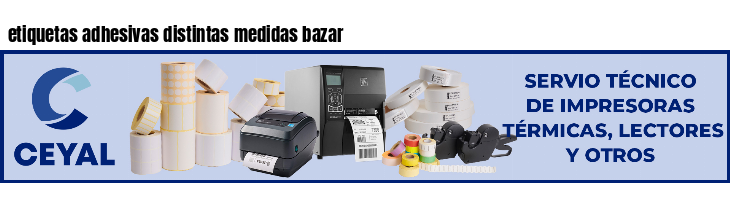 etiquetas adhesivas distintas medidas bazar