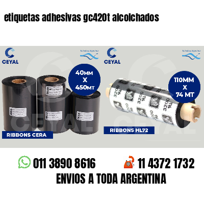 etiquetas adhesivas gc420t alcolchados