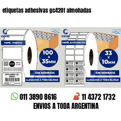 etiquetas adhesivas gc420t almohadas