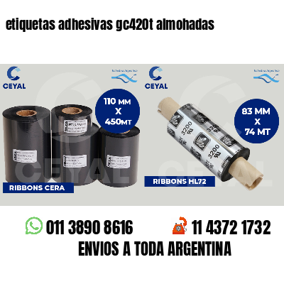 etiquetas adhesivas gc420t almohadas