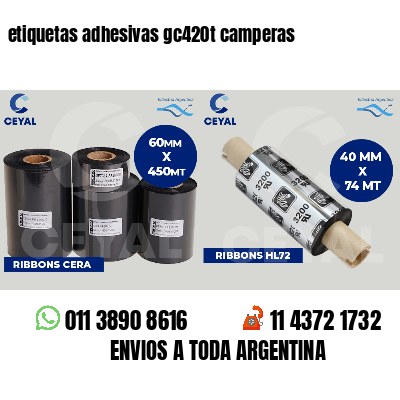 etiquetas adhesivas gc420t camperas