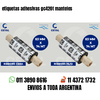 etiquetas adhesivas gc420t manteles