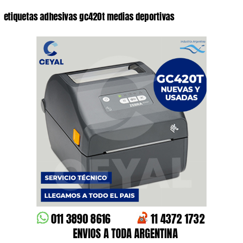 etiquetas adhesivas gc420t medias deportivas