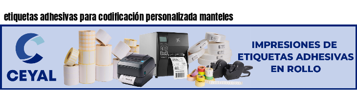 etiquetas adhesivas para codificación personalizada manteles
