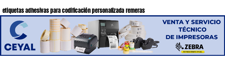 etiquetas adhesivas para codificación personalizada remeras