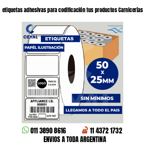 etiquetas adhesivas para codificación tus productos Carnicerías