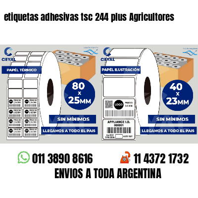 etiquetas adhesivas tsc 244 plus Agricultores
