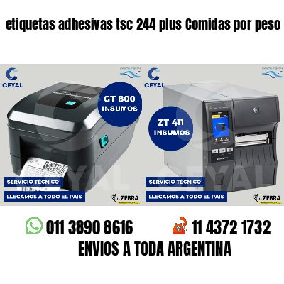 etiquetas adhesivas tsc 244 plus Comidas por peso