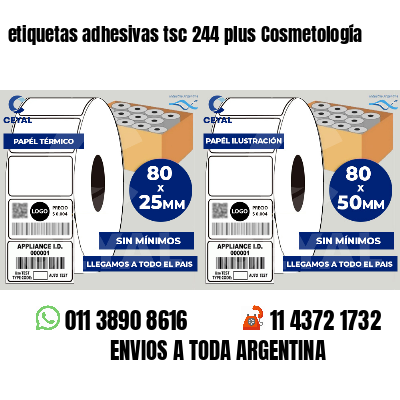 etiquetas adhesivas tsc 244 plus Cosmetología