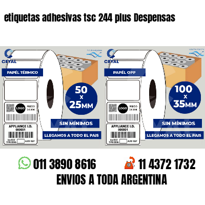 etiquetas adhesivas tsc 244 plus Despensas
