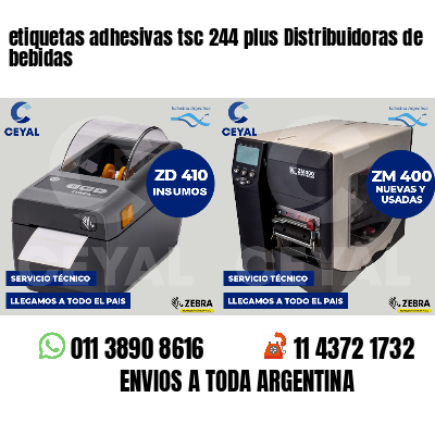 etiquetas adhesivas tsc 244 plus Distribuidoras de bebidas