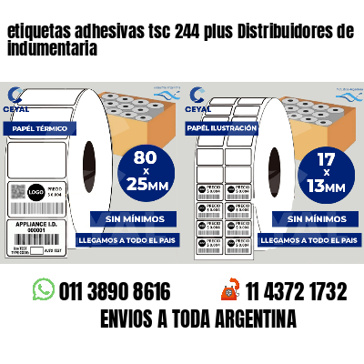 etiquetas adhesivas tsc 244 plus Distribuidores de indumentaria