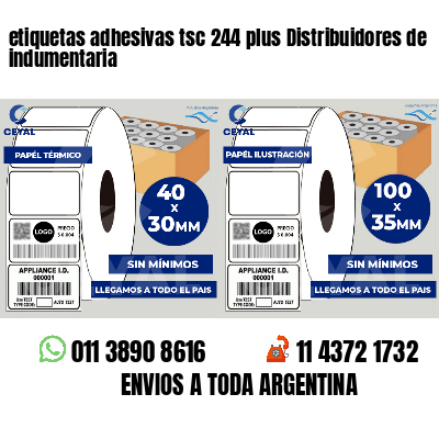 etiquetas adhesivas tsc 244 plus Distribuidores de indumentaria