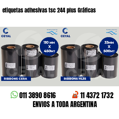 etiquetas adhesivas tsc 244 plus Gráficas