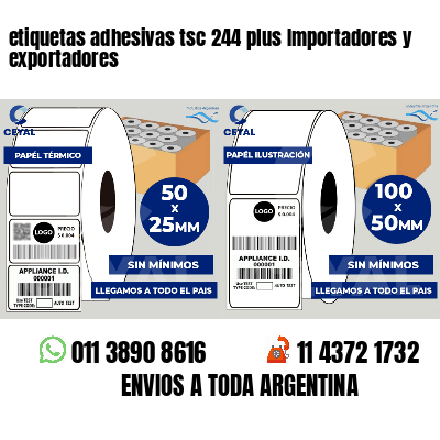 etiquetas adhesivas tsc 244 plus Importadores y exportadores