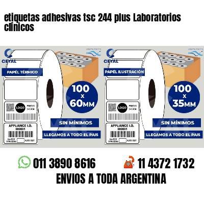 etiquetas adhesivas tsc 244 plus Laboratorios clínicos