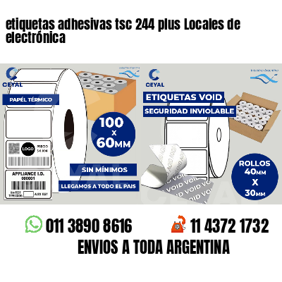 etiquetas adhesivas tsc 244 plus Locales de electrónica