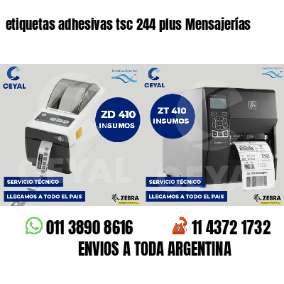 etiquetas adhesivas tsc 244 plus Mensajerías