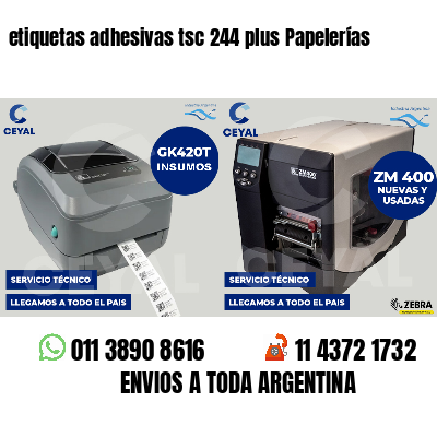 etiquetas adhesivas tsc 244 plus Papelerías