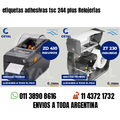 etiquetas adhesivas tsc 244 plus Relojerías