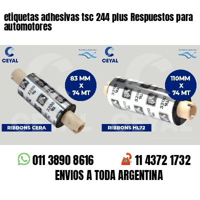 etiquetas adhesivas tsc 244 plus Respuestos para automotores