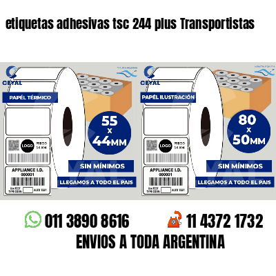 etiquetas adhesivas tsc 244 plus Transportistas
