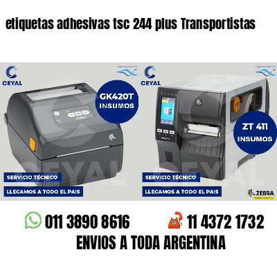 etiquetas adhesivas tsc 244 plus Transportistas