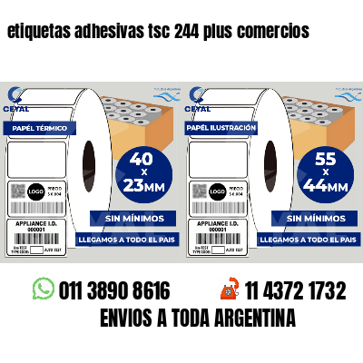 etiquetas adhesivas tsc 244 plus comercios