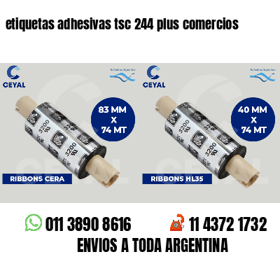 etiquetas adhesivas tsc 244 plus comercios