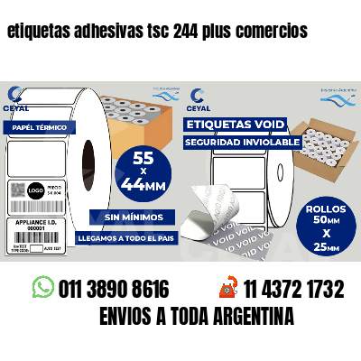 etiquetas adhesivas tsc 244 plus comercios