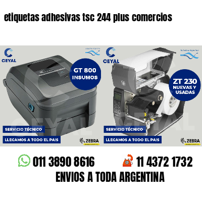 etiquetas adhesivas tsc 244 plus comercios
