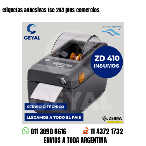 etiquetas adhesivas tsc 244 plus comercios