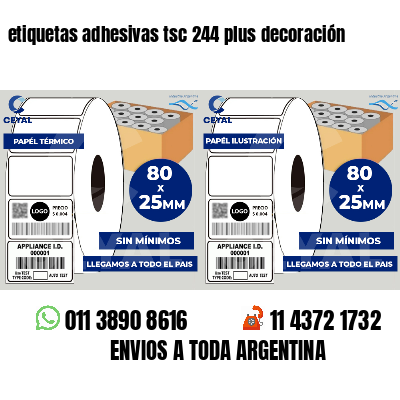 etiquetas adhesivas tsc 244 plus decoración