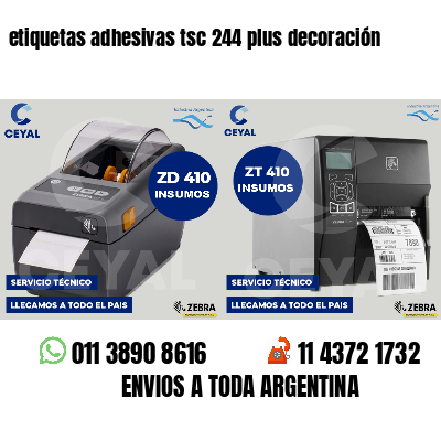 etiquetas adhesivas tsc 244 plus decoración