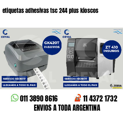 etiquetas adhesivas tsc 244 plus kioscos