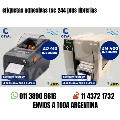 etiquetas adhesivas tsc 244 plus librerias