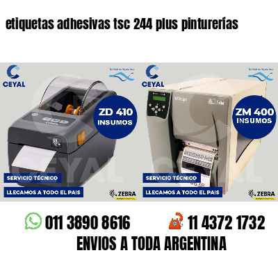 etiquetas adhesivas tsc 244 plus pinturerías