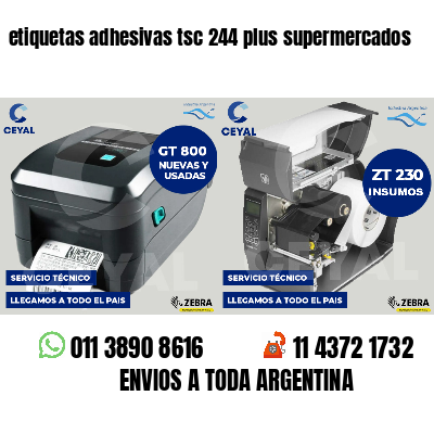 etiquetas adhesivas tsc 244 plus supermercados