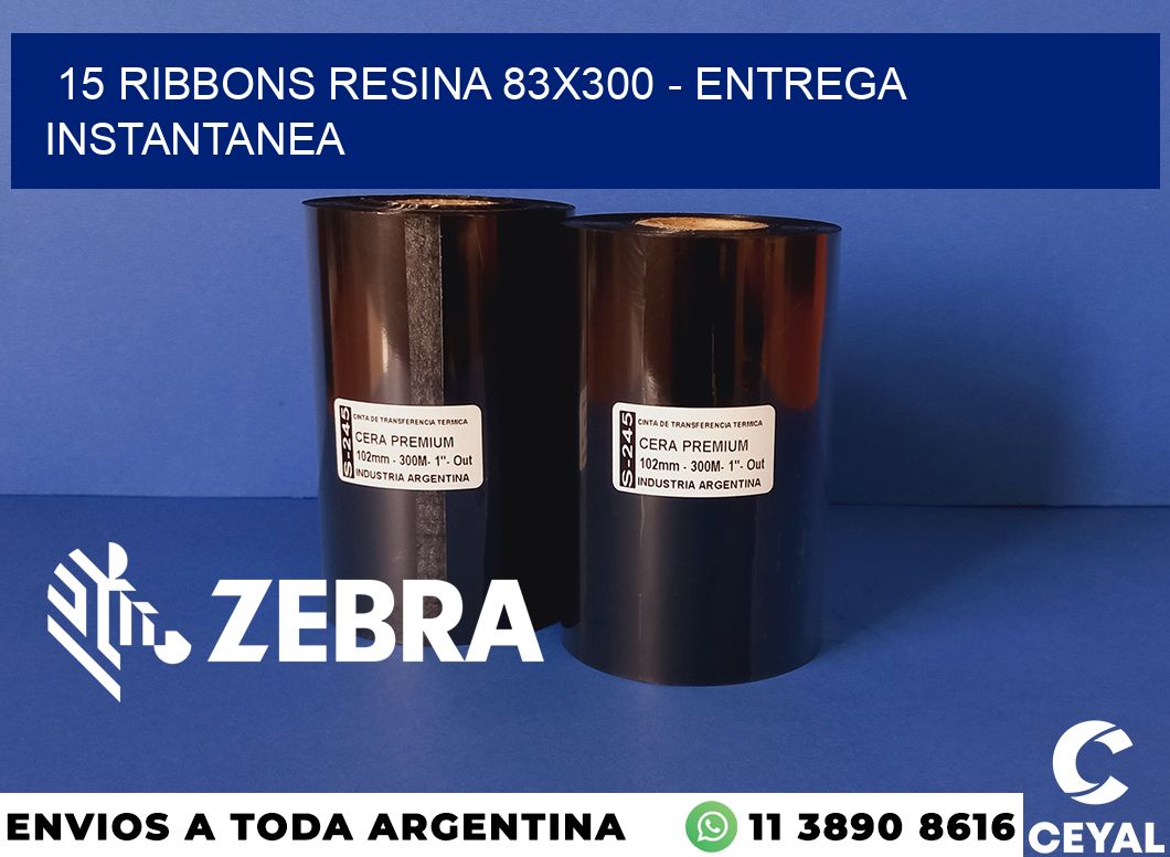 15 Ribbons resina 83x300 - entrega instantanea