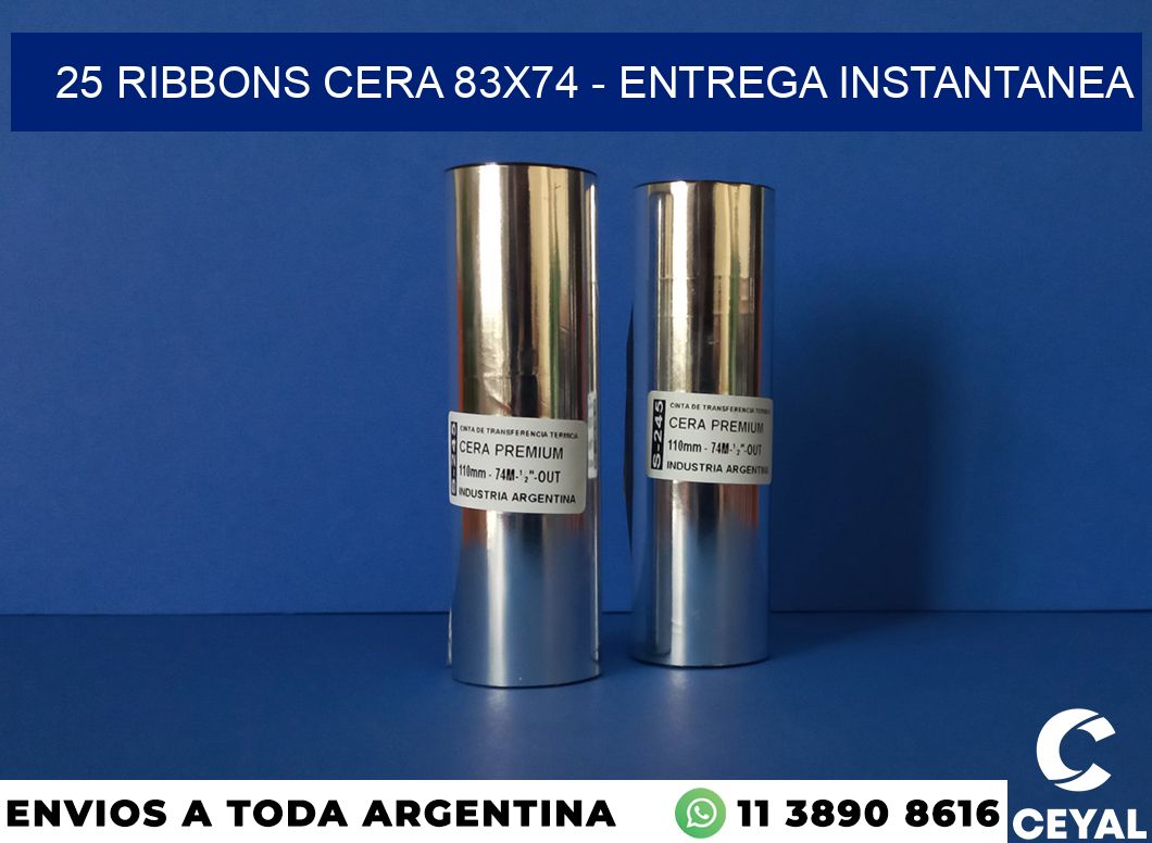 25 Ribbons cera 83×74 – entrega instantanea