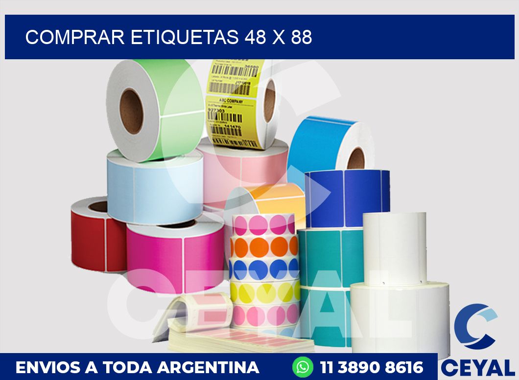 Comprar etiquetas 48 x 88