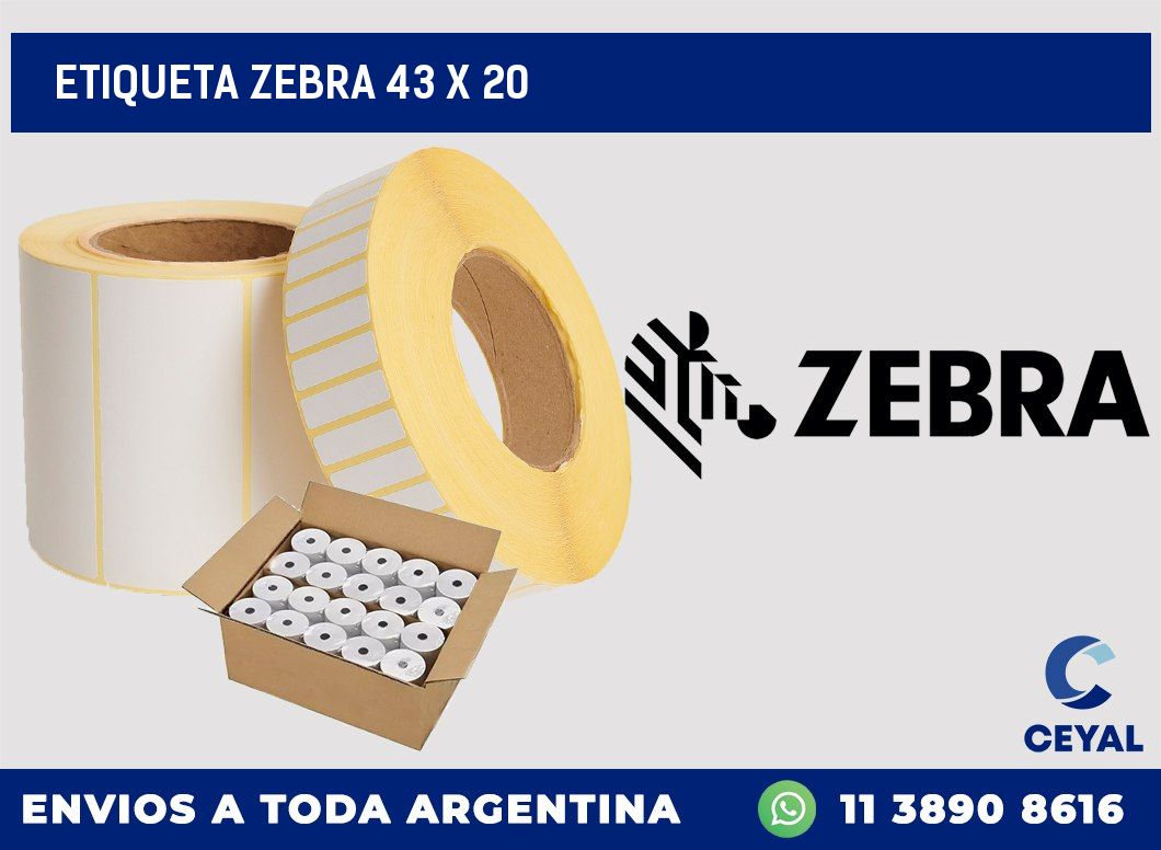 etiqueta zebra 43 x 20