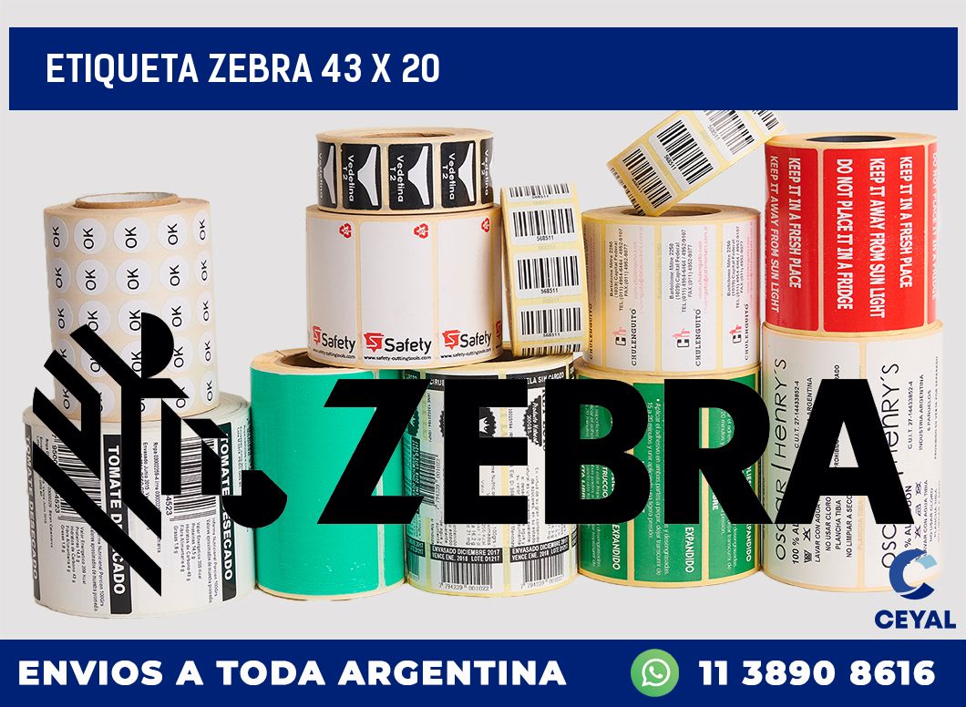 etiqueta zebra 43 x 20