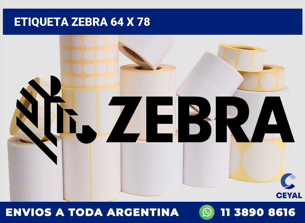 etiqueta zebra 64 x 78