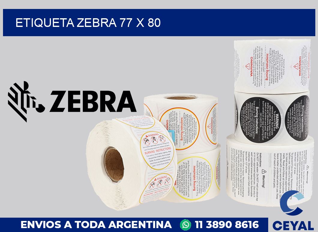 etiqueta zebra 77 x 80