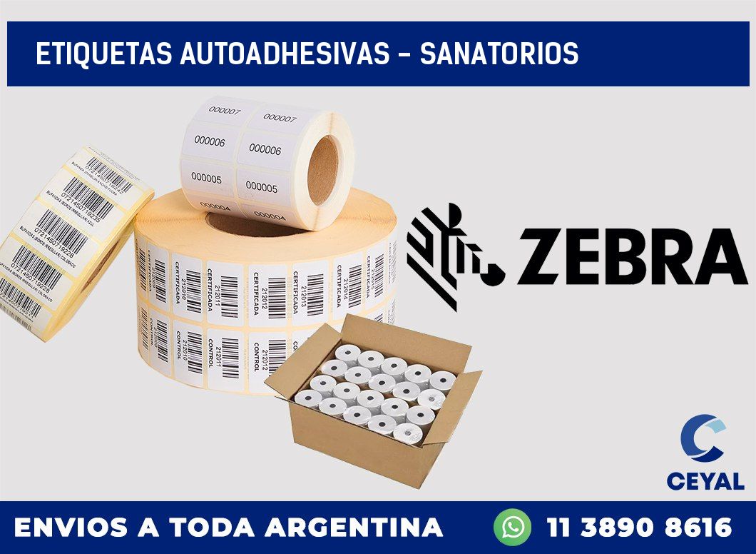 etiquetas autoadhesivas – sanatorios