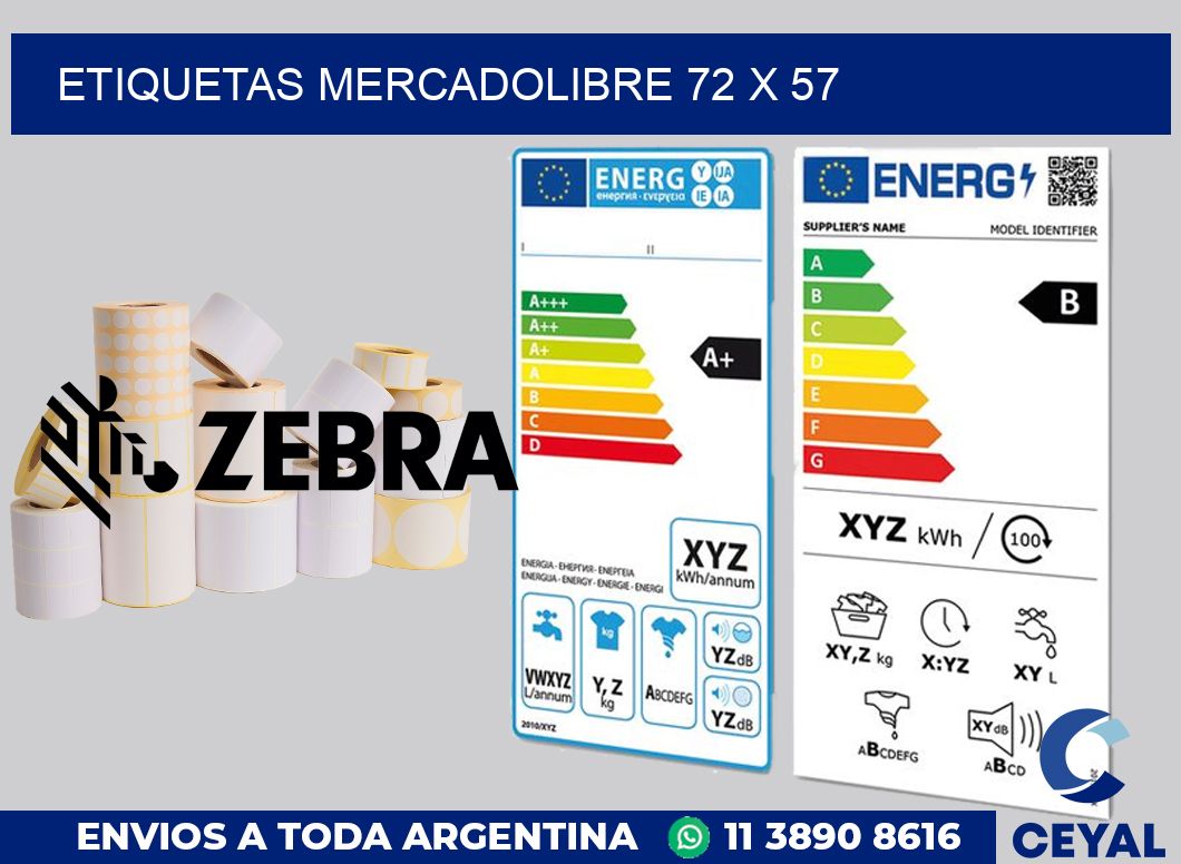 etiquetas mercadolibre 72 x 57